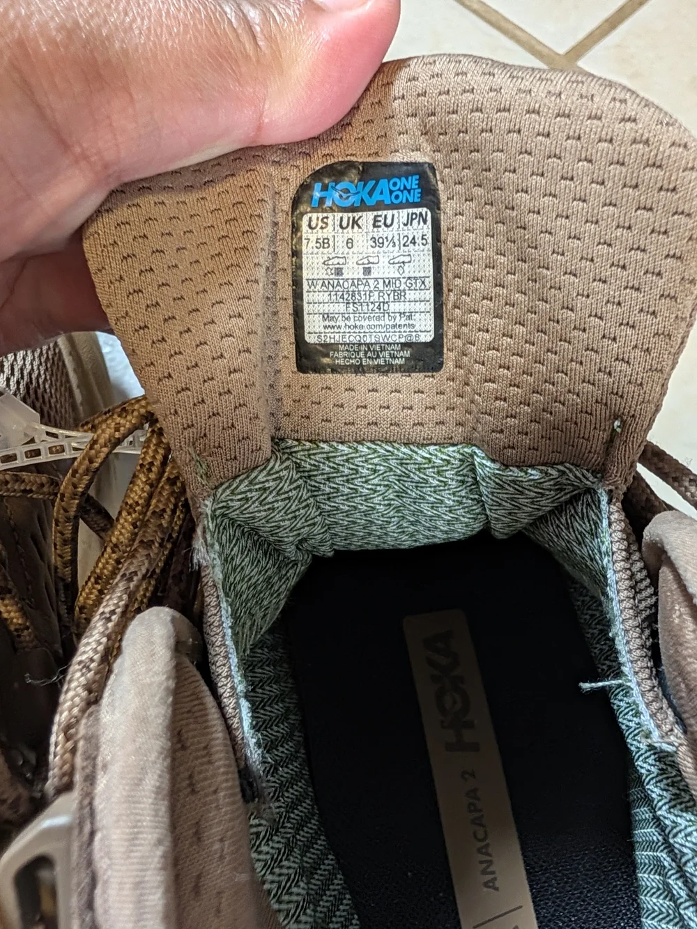 Hoka Anacapa 2 Mid GTX Women's Hiking Boot — Brown